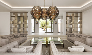 Magnifique villa luxueuse à vendre de style andalou avec un design intérieur élégant à Sierra Blanca, Marbella 39752 