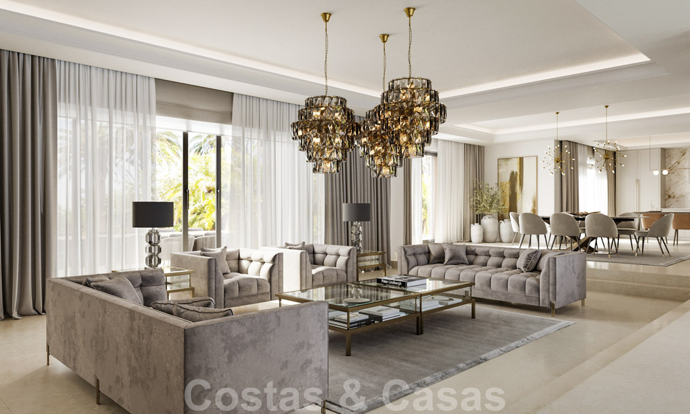 Magnifique villa luxueuse à vendre de style andalou avec un design intérieur élégant à Sierra Blanca, Marbella 39753