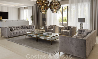 Magnifique villa luxueuse à vendre de style andalou avec un design intérieur élégant à Sierra Blanca, Marbella 39754 