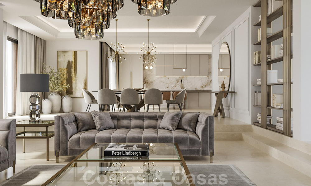 Magnifique villa luxueuse à vendre de style andalou avec un design intérieur élégant à Sierra Blanca, Marbella 39755