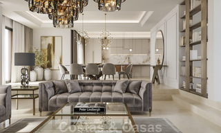 Magnifique villa luxueuse à vendre de style andalou avec un design intérieur élégant à Sierra Blanca, Marbella 39755 