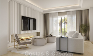 Magnifique villa luxueuse à vendre de style andalou avec un design intérieur élégant à Sierra Blanca, Marbella 39756 