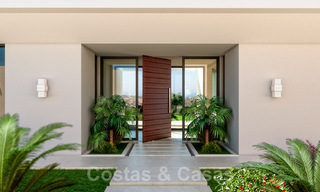 Villa moderniste à vendre dans un resort de golf de Mijas avec vue panoramique sur la mer 39801 