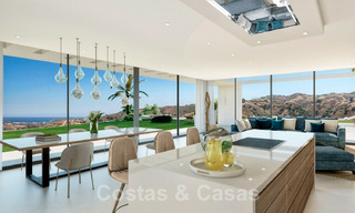 Villa moderniste à vendre dans un resort de golf de Mijas avec vue panoramique sur la mer 39804 