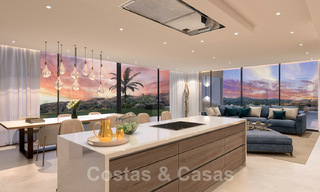 Villa moderniste à vendre dans un resort de golf de Mijas avec vue panoramique sur la mer 39805 