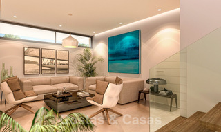 Villa moderniste à vendre dans un resort de golf de Mijas avec vue panoramique sur la mer 39808 