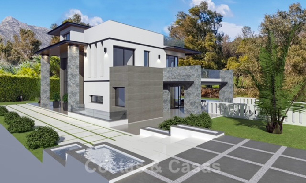 Villas de golf modernes et architecturales en première ligne à vendre à Nueva Andalucia, Marbella 39820