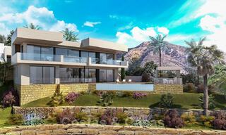 Villas modernes, récemment construites, à vendre avec vue panoramique sur la mer, près de Mijas Pueblo, Costa del Sol 39862 