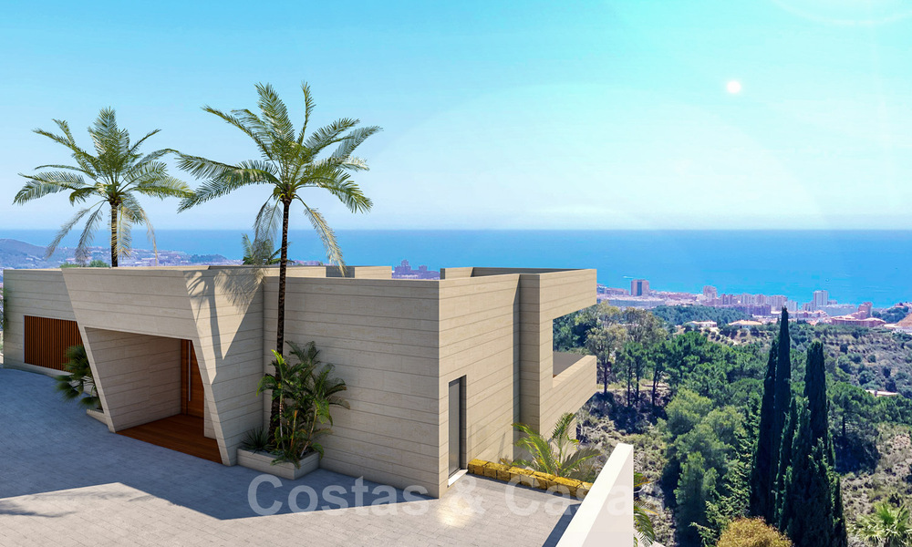 Villas modernes, récemment construites, à vendre avec vue panoramique sur la mer, près de Mijas Pueblo, Costa del Sol 39863