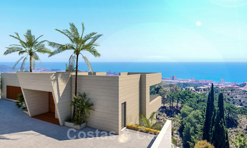 Villas modernes, récemment construites, à vendre avec vue panoramique sur la mer, près de Mijas Pueblo, Costa del Sol 39863