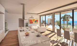 Villas modernes, récemment construites, à vendre avec vue panoramique sur la mer, près de Mijas Pueblo, Costa del Sol 39865 