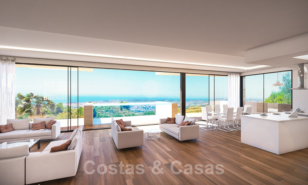 Villas modernes, récemment construites, à vendre avec vue panoramique sur la mer, près de Mijas Pueblo, Costa del Sol 39866