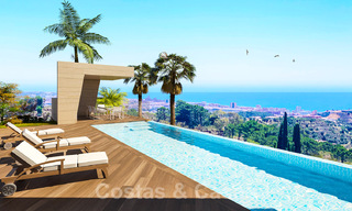 Villas modernes, récemment construites, à vendre avec vue panoramique sur la mer, près de Mijas Pueblo, Costa del Sol 39872 