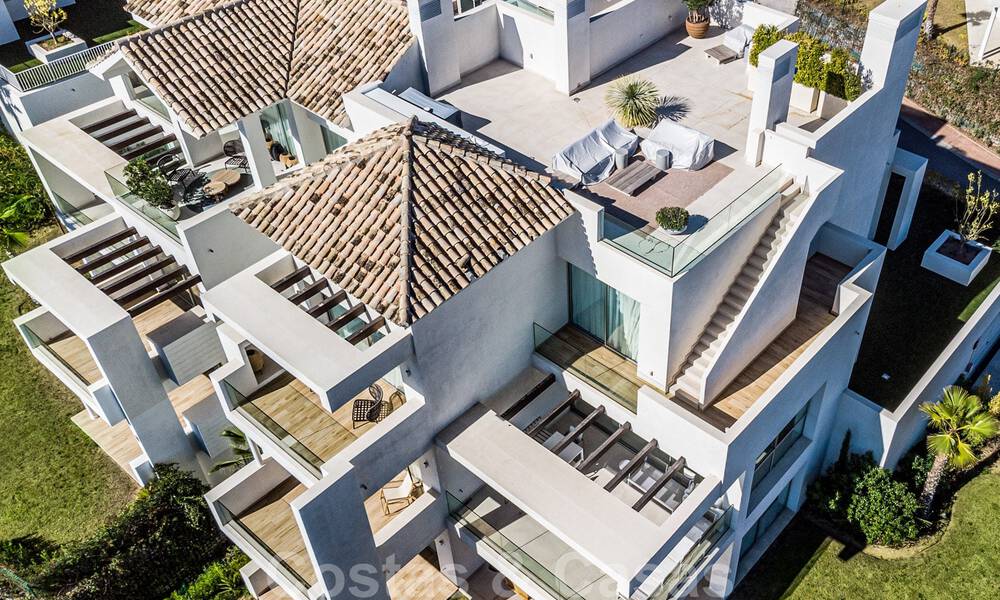 Appartements neufs de luxe andalou, prêts à emménager, modernes, à vendre avec vue sur la mer à Benahavís - Marbella 40245