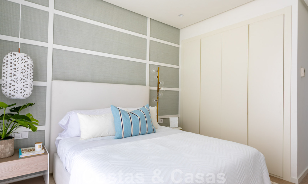 Appartements neufs de luxe andalou, prêts à emménager, modernes, à vendre avec vue sur la mer à Benahavís - Marbella 40279