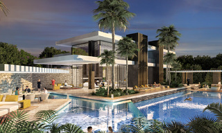 Terrain à bâtir + projet de construction exclusif pour une villa moderne en vente au Golden Mile, Marbella 40310 
