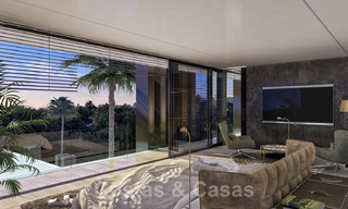 Terrain à bâtir + projet de construction exclusif pour une villa moderne en vente au Golden Mile, Marbella 40312 