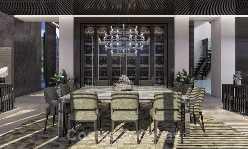 Terrain à bâtir + projet de construction exclusif pour une villa moderne en vente au Golden Mile, Marbella 40315