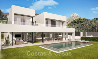 Villas modernes et contemporaines de nouvelle construction à vendre, au cœur du Golden Mile, à Marbella 40347 