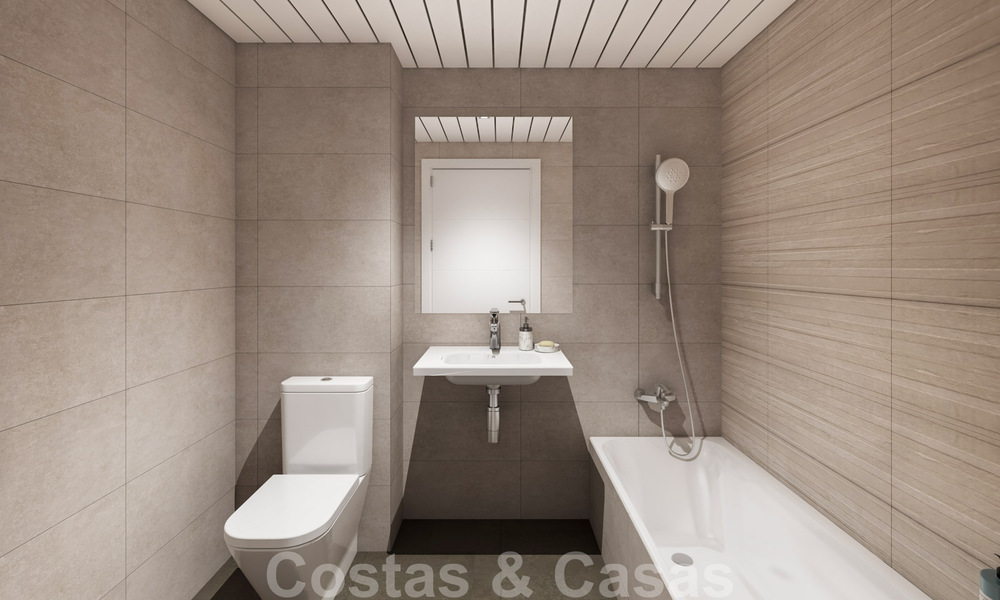 Appartements neufs, prêts à emménager, modernes, à vendre dans le centre de Marbella, à deux pas de la plage 40354