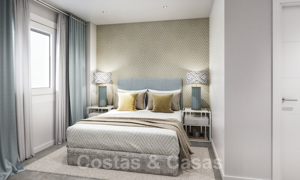 Appartements neufs, prêts à emménager, modernes, à vendre dans le centre de Marbella, à deux pas de la plage 40360