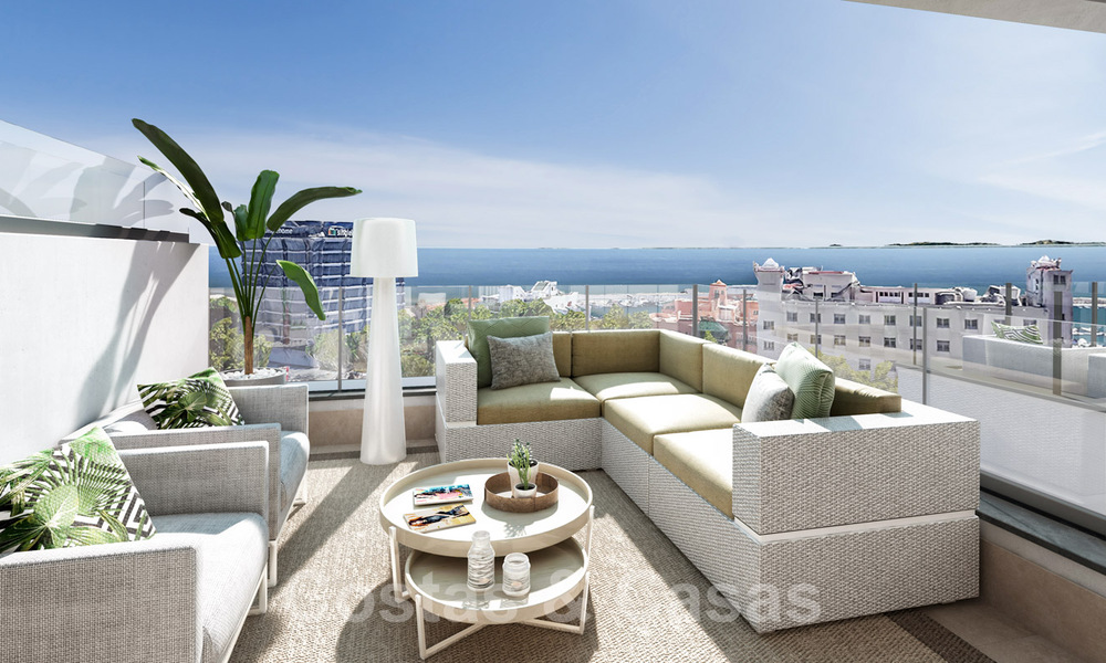 Appartements neufs, prêts à emménager, modernes, à vendre dans le centre de Marbella, à deux pas de la plage 40361