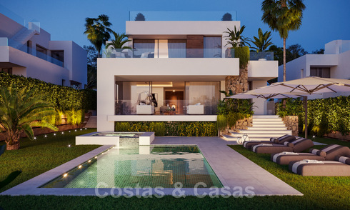 Villas modernes, récemment construites, à vendre au Golden Mile, Marbella 40365