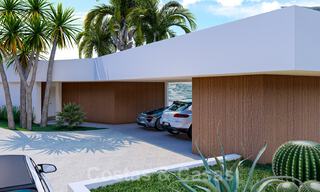 Villa contemporaine et moderne à vendre, située dans un environnement naturel, avec une vue imprenable sur la vallée et la mer, dans un complexe fermé à Benahavis - Marbella 40504 