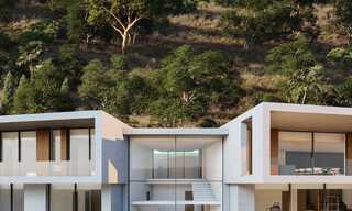 Villa contemporaine et moderne à vendre, située dans un environnement naturel, avec une vue imprenable sur la vallée et la mer, dans un complexe fermé à Benahavis - Marbella 778058 