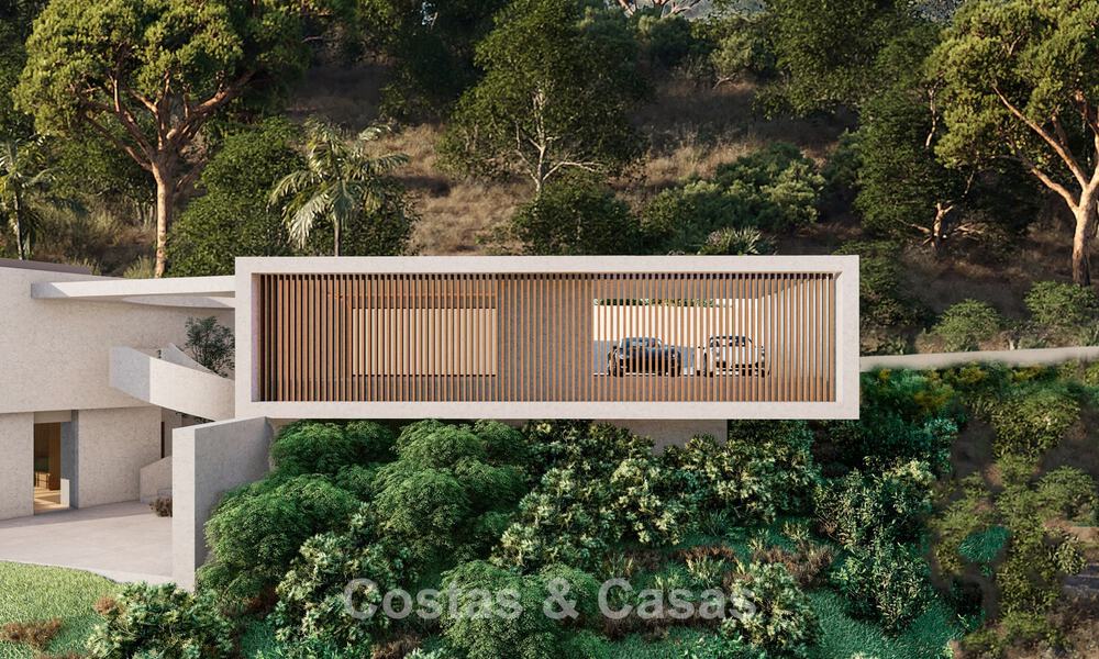 Villa contemporaine et moderne à vendre, située dans un environnement naturel, avec une vue imprenable sur la vallée et la mer, dans un complexe fermé à Benahavis - Marbella 778063