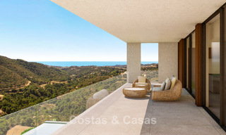 Villa contemporaine et moderne à vendre, située dans un environnement naturel, avec une vue imprenable sur la vallée et la mer, dans un complexe fermé à Benahavis - Marbella 778064 