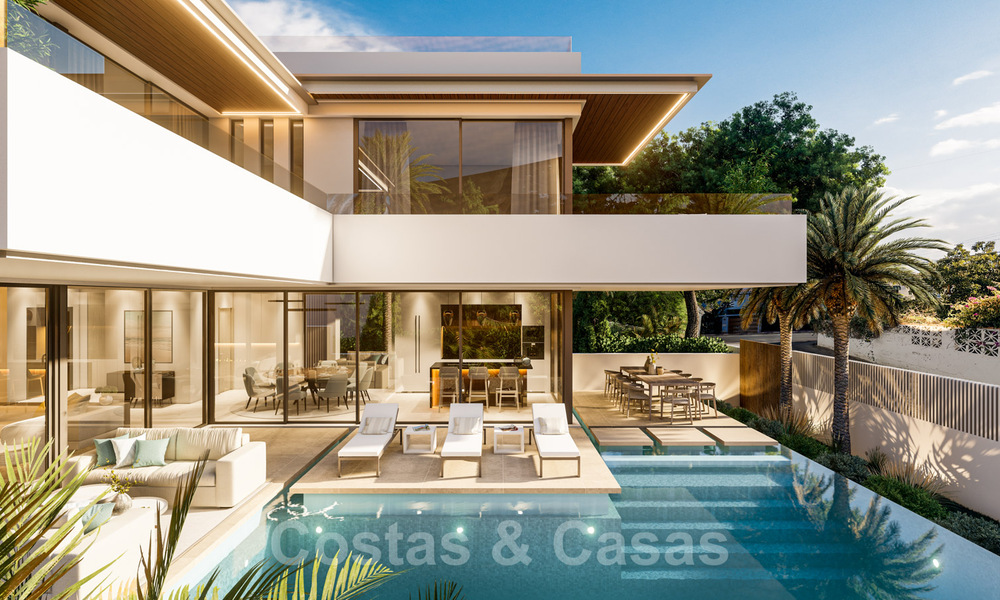 Fantastique villa neuve sur plan, à vendre, dans un quartier de San Pedro à Marbella, en bord de mer 40547