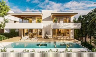 Villa moderne de construction neuve à vendre à distance de marche de la plage, à San Pedro de Alcantara, Marbella 40563 