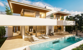 Villa moderne de construction neuve à vendre à distance de marche de la plage, à San Pedro de Alcantara, Marbella 40564 