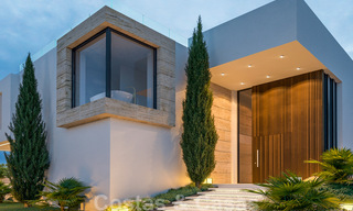 Luxueuses villas de construction neuve à vendre, avec vue sur la mer, dans une communauté fermée, sur le Golden Mile de Marbella 41137 