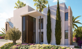 Luxueuses villas de construction neuve à vendre, avec vue sur la mer, dans une communauté fermée, sur le Golden Mile de Marbella 41148 