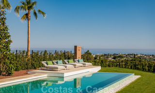 Spacieuse villa moderne à vendre avec vue spectaculaire sur la mer dans une communauté fermée à Benahavis - Marbella 40718 