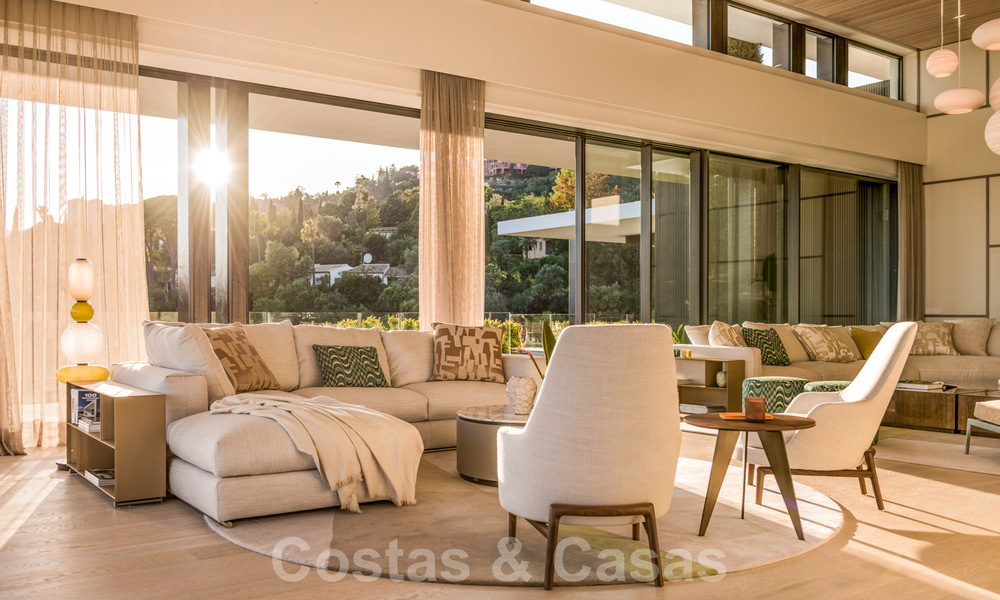Spacieuse villa moderne à vendre avec vue spectaculaire sur la mer dans une communauté fermée à Benahavis - Marbella 40748