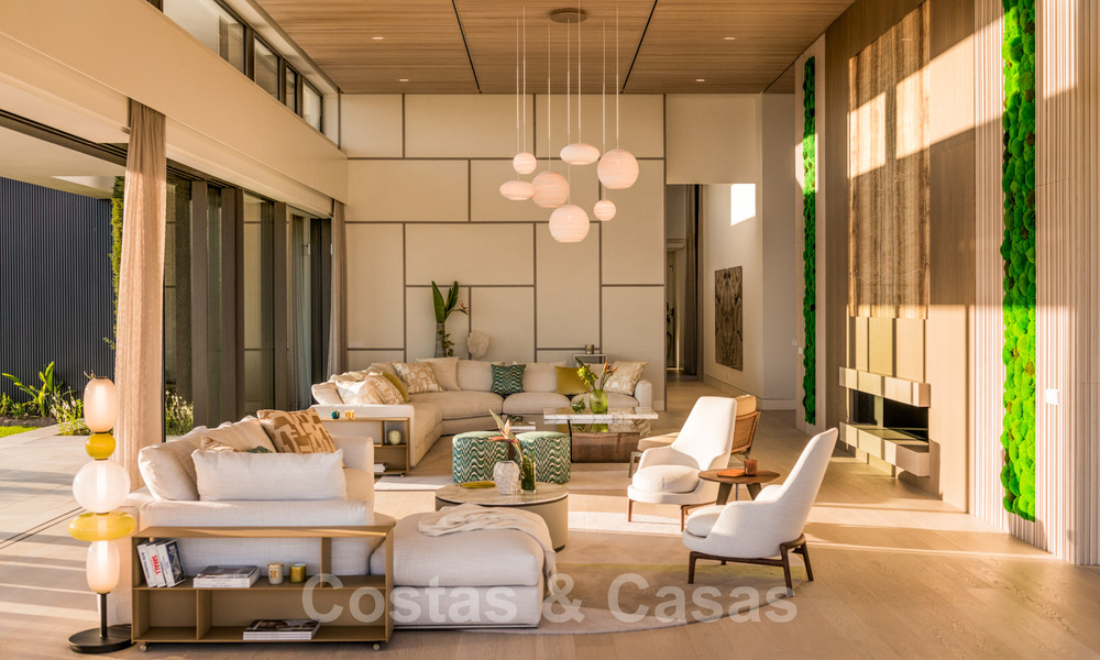 Spacieuse villa moderne à vendre avec vue spectaculaire sur la mer dans une communauté fermée à Benahavis - Marbella 40750