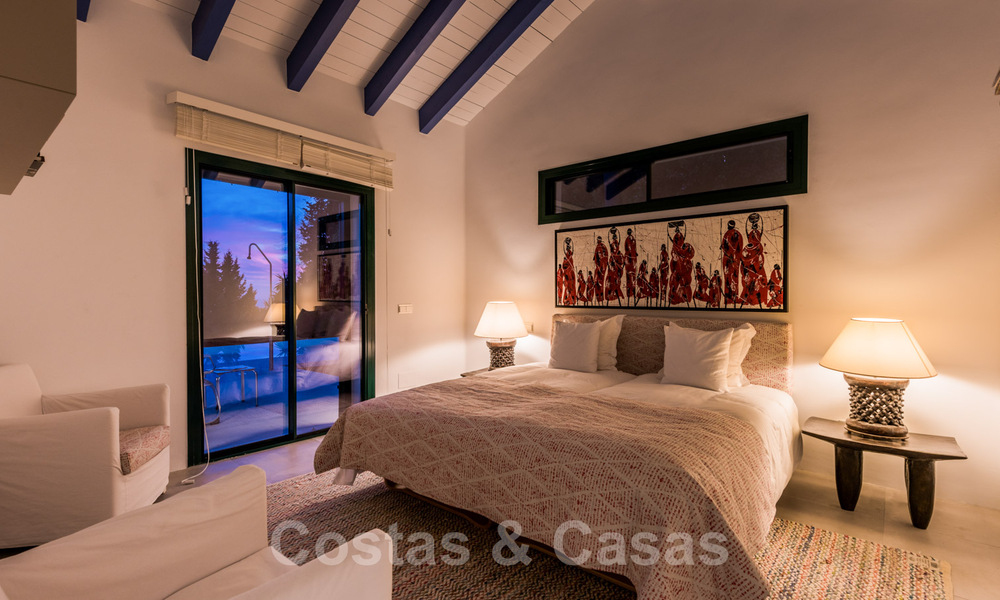 Magnifique villa andalouse traditionnelle à vendre avec vue panoramique sur la mer à Benahavis - Marbella 40798