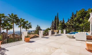 Magnifique villa andalouse traditionnelle à vendre avec vue panoramique sur la mer à Benahavis - Marbella 40814 