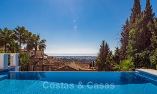 Magnifique villa andalouse traditionnelle à vendre avec vue panoramique sur la mer à Benahavis - Marbella 40817 