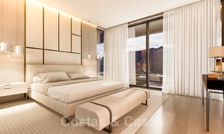 Terrain+projet villa à vendre avec vue sur les montagnes et golf dans la vallée de Nueva Andalucia, Marbella 41182 