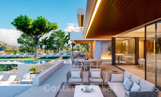 Terrain+projet villa à vendre avec vue sur les montagnes et golf dans la vallée de Nueva Andalucia, Marbella 41192 