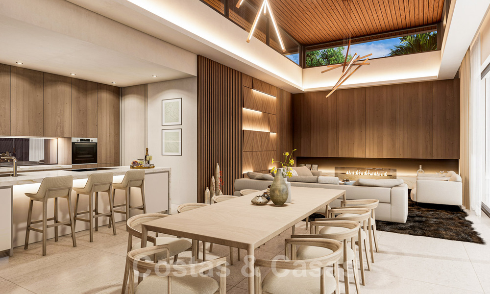 Terrain+projet villa à vendre avec vue sur les montagnes et golf dans la vallée de Nueva Andalucia, Marbella 41193