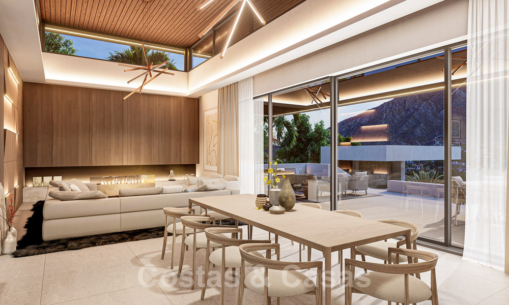 Terrain+projet villa à vendre avec vue sur les montagnes et golf dans la vallée de Nueva Andalucia, Marbella 41194