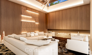 Terrain+projet villa à vendre avec vue sur les montagnes et golf dans la vallée de Nueva Andalucia, Marbella 41197 