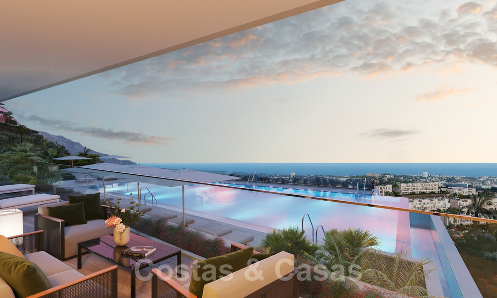 Appartements neufs, modernes et luxueux à vendre avec vue panoramique sur la mer à Marbella - Benahavis 41175