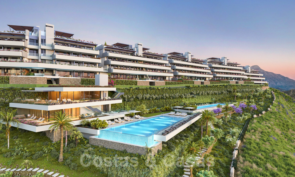Appartements neufs, modernes et luxueux à vendre avec vue panoramique sur la mer à Marbella - Benahavis 41176