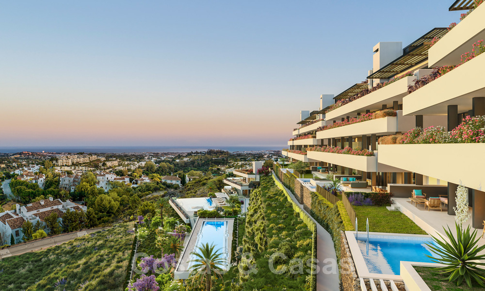 Appartements neufs, modernes et luxueux à vendre avec vue panoramique sur la mer à Marbella - Benahavis 41177